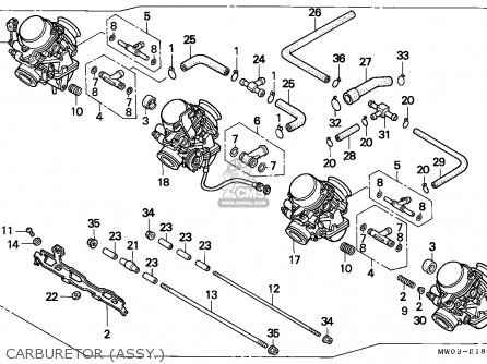 Honda CBR900RR FIREBLADE 1995 (S) ENGLAND parts lists and ... honda gxv390 wiring 