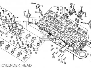Honda CBX1000 SUPERSPORT 1980 (A) ENGLAND parts lists and schematics