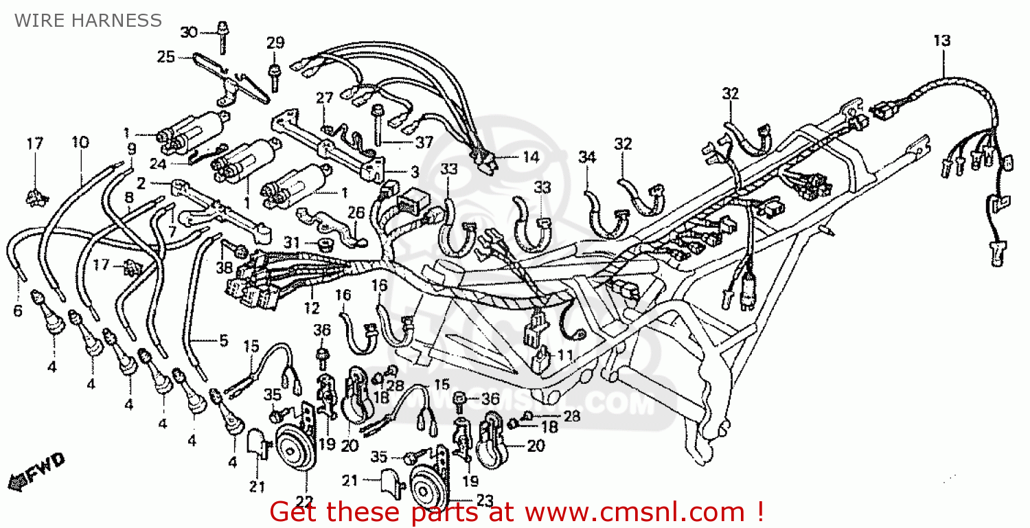Honda CBX1000 SUPERSPORT 1982 (C) ENGLAND WIRE HARNESS - buy WIRE