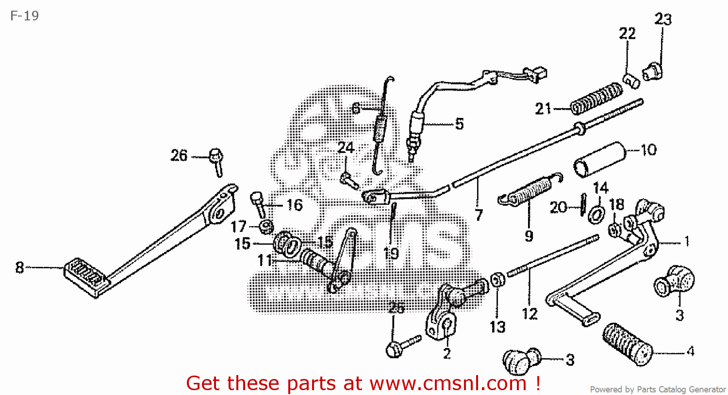 Honda Cbx125f 1987 H Japan Jc11 110 F 19 Buy F 19 Spares Online