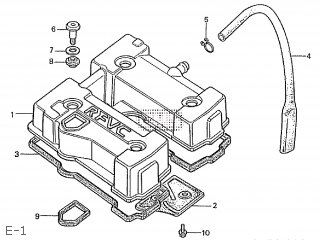 E-1 - CBX125F 1987 (H) JAPAN JC11-110