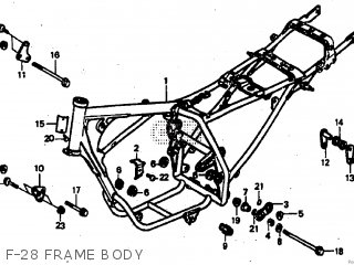 Honda CBX250RS 1984 (E) ENGLAND parts lists and schematics