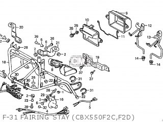 Honda CBX550F2 1982 (C) parts lists and schematics