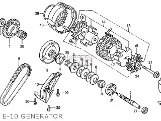 Honda CBX750F 1984 (E) parts lists and schematics