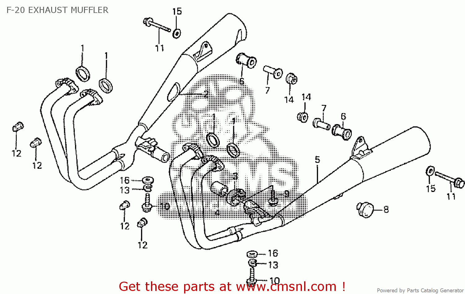 Honda CBX750 parts: order spare parts online at CMSNL