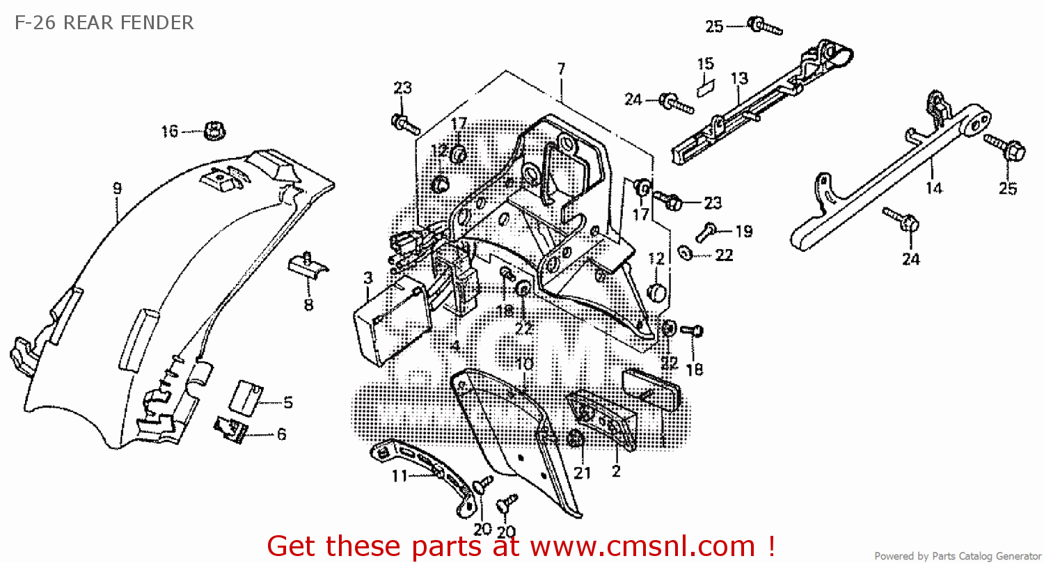 Honda CBX750 parts: order spare parts online at CMSNL