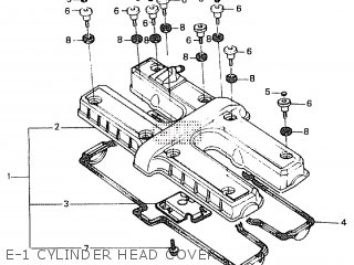 E-1 CYLINDER HEAD COVER - CBX750F 1986 (G)