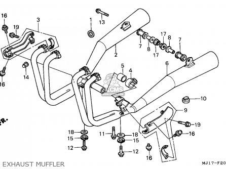 Honda CBX750P 1984 (E) AUSTRALIA / PLB parts lists and schematics