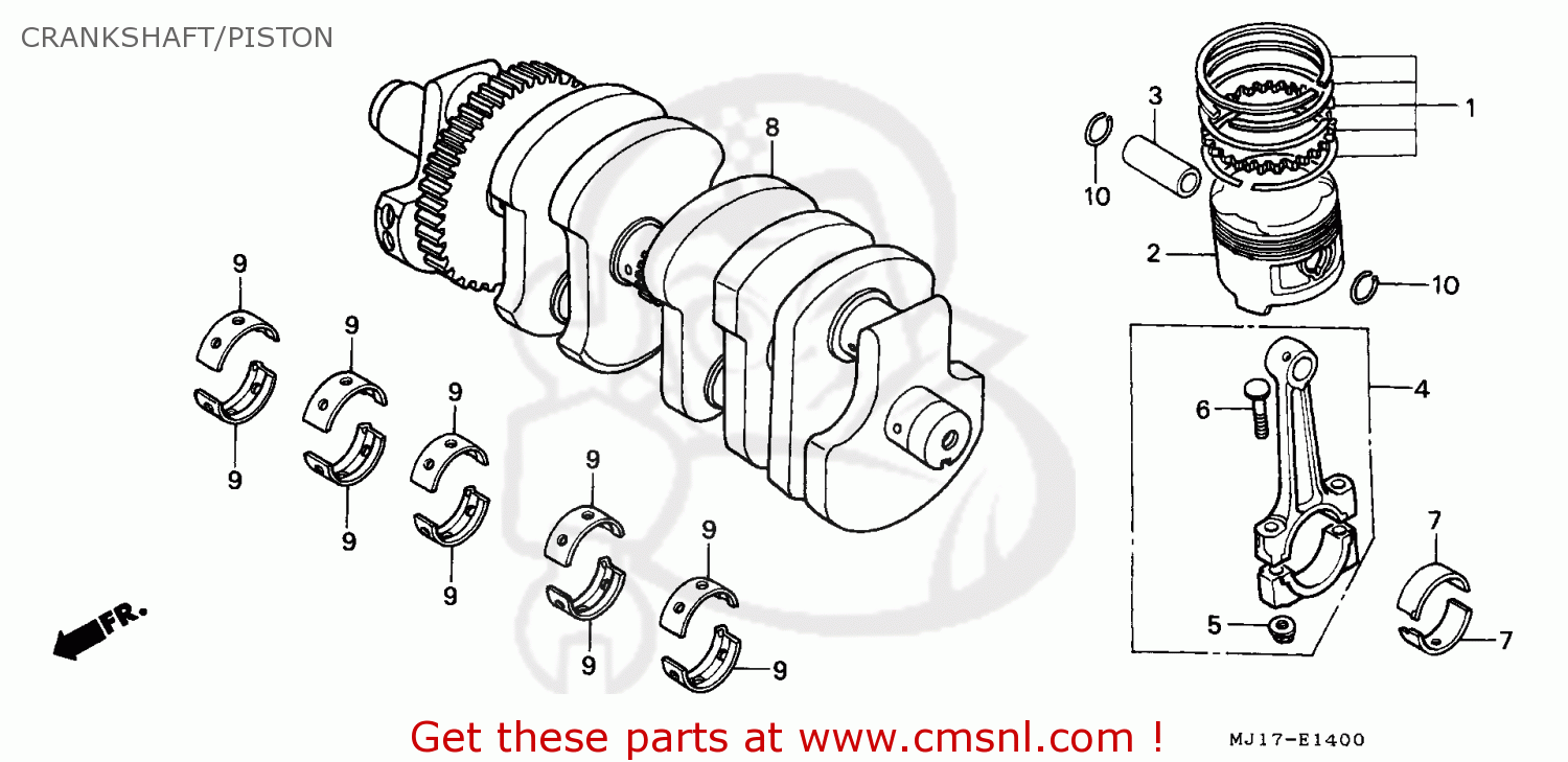 Honda CBX750 parts: order spare parts online at CMSNL