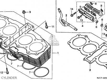 Honda CBX750P 1987 (H) GENERAL EXPORT / KPH PLR parts lists and schematics