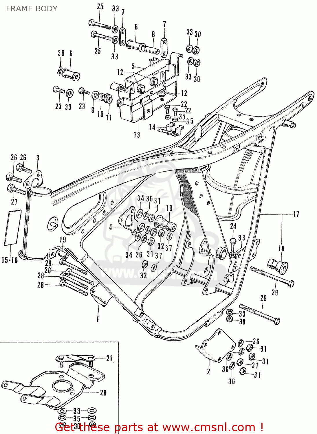 Honda frame каталог