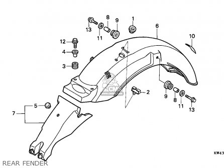 Honda CD250U 1989 (K) ENGLAND parts lists and schematics