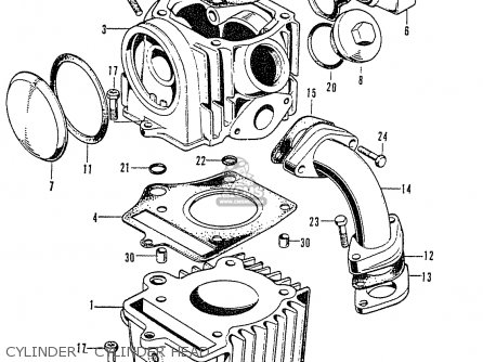 CYLINDER - CYLINDER HEAD - CD50H 1971 THE NETHERLANDS
