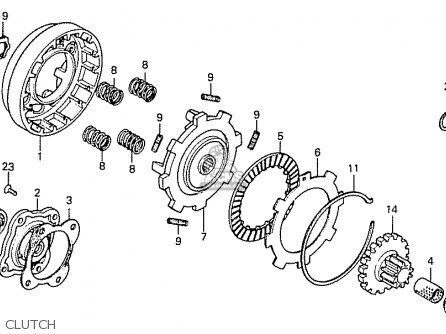 Honda CD70B GENERAL EXPORT TYPE 4 parts lists and schematics