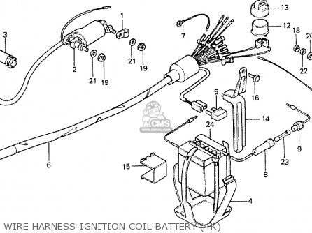 Honda CD70B GENERAL EXPORT TYPE 4 parts lists and schematics