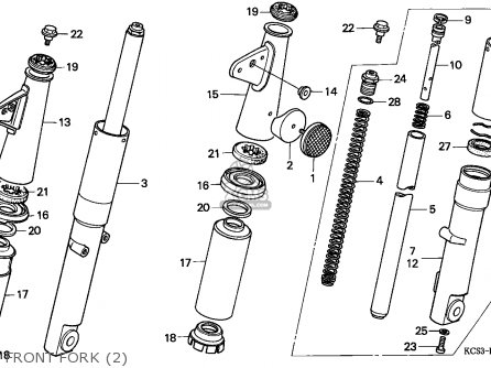 Honda CG125 1993 (P) GENERAL EXPORT / KPH parts lists and schematics