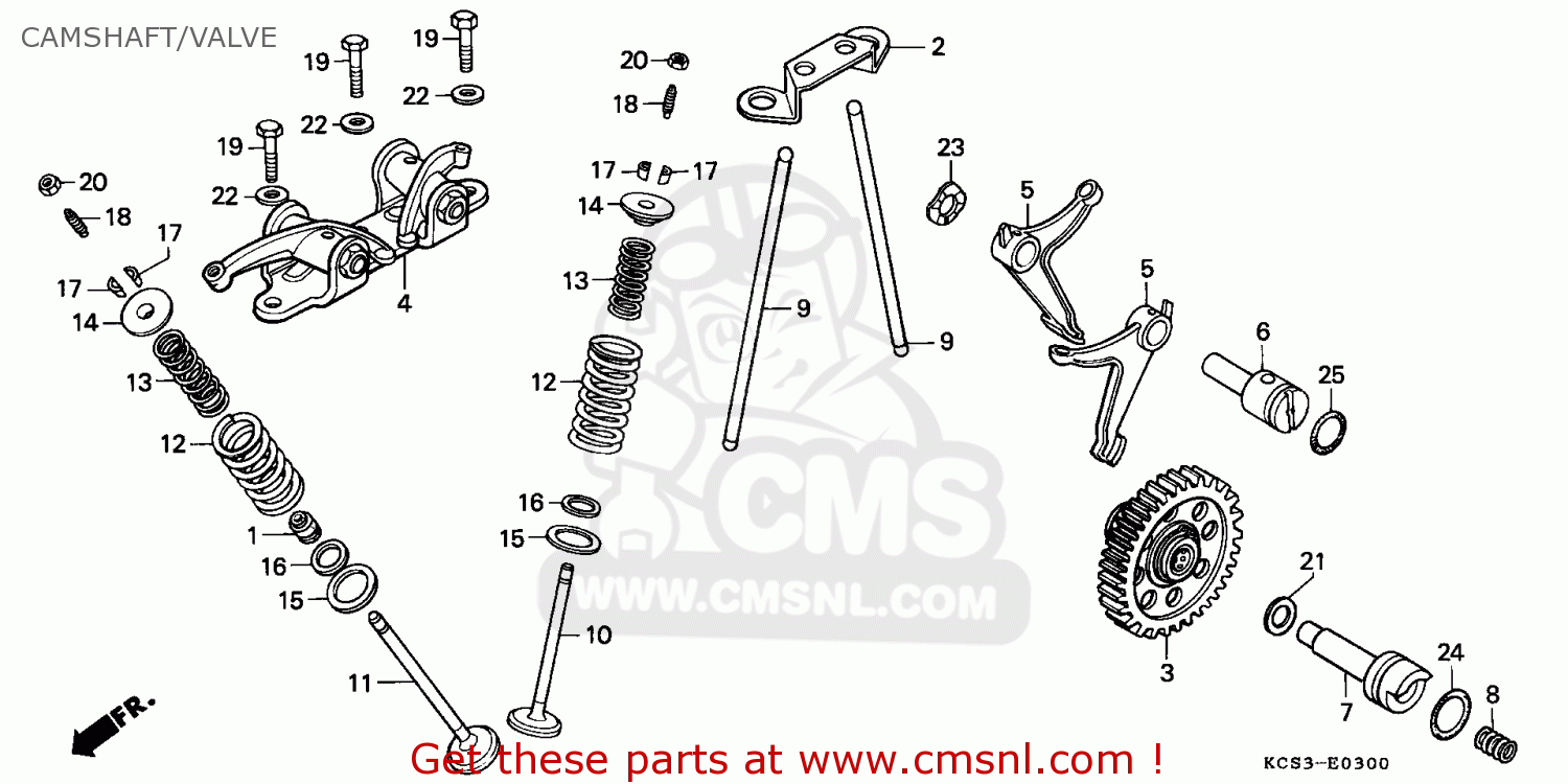 Honda CG125 1993 (P) SINGAPORE CAMSHAFT/VALVE buy CAMSHAFT/VALVE