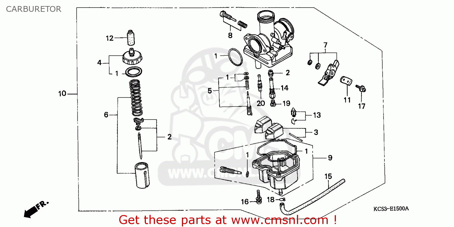 Honda Cg125 1993 (p) Singapore Carburetor - schematic ... rusi motorcycle wiring diagram 