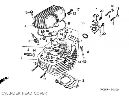 CYLINDER HEAD COVER - CG125 1995 (S) ENGLAND