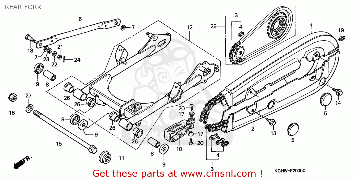 Запчасти на honda cg125