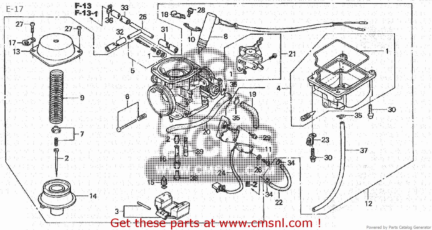 Honda CH125 1994 (R) JAPAN JF03-130 E-17 - buy E-17 spares online