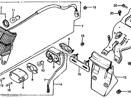 Honda CH125 ELITE 125 1984 (E) USA parts lists and schematics