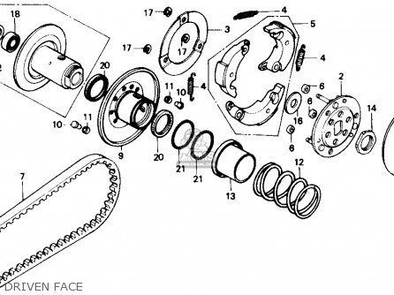 Honda CH150 ELITE 150 1985 (F) USA parts lists and schematics