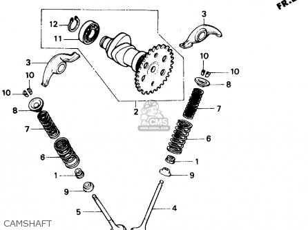 Honda CH150 ELITE 150 1987 (H) USA parts lists and schematics