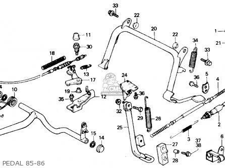 Honda CH150D ELITE 150 DELUXE 1985 (F) USA parts lists and schematics