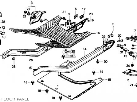 Honda CH80 ELITE 80 1986 (G) USA parts lists and schematics