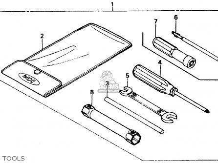 Honda CH80 ELITE 80 1987 (H) USA parts lists and schematics