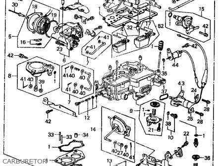 Honda CIVIC 1981 (B) 4DR1500 (KA,KH,KL) parts lists and schematics