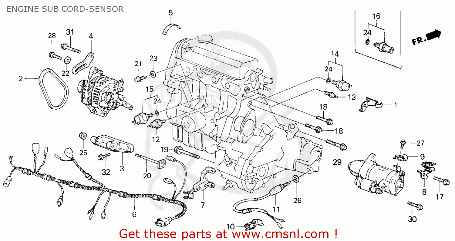 98 Honda Civic Engine Diagram - Wiring Diagram Networks