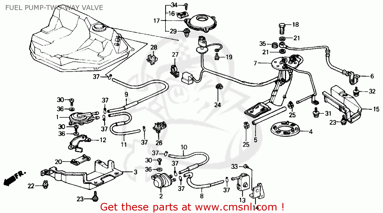 Honda CIVIC 1990 (L) 4DR EX (KA,KL) FUEL PUMP-TWO-WAY ... wire schematic 2009 civic si 