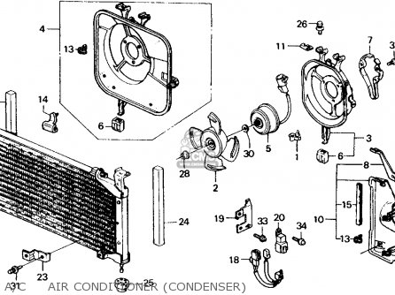 Honda CIVIC 1991 (M) 4DR DX (KA,KL) parts lists and schematics