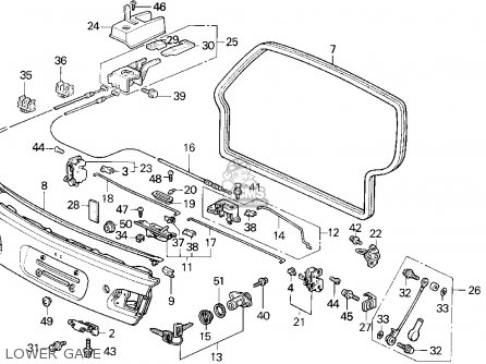Honda CIVIC 1992 (N) 3DR DX (KA,KL) parts lists and schematics Honda CIVIC 1992 (N) 3DR DX (KA,KL) parts lists and schematics