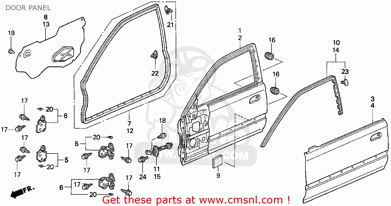 Honda Civic 1996 T 3dr Dx Ka Kl Door Panel Buy Door