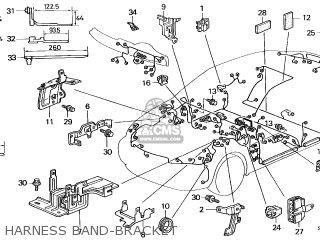 Honda CIVIC 1999 X 4DR DX KA parts lists and schematics
