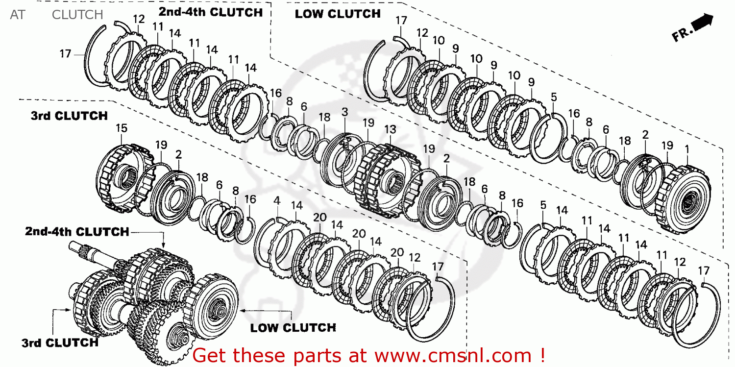 Honda Honda CIVIC 2002 (2) 2DR EX (KA) parts lists and schematics