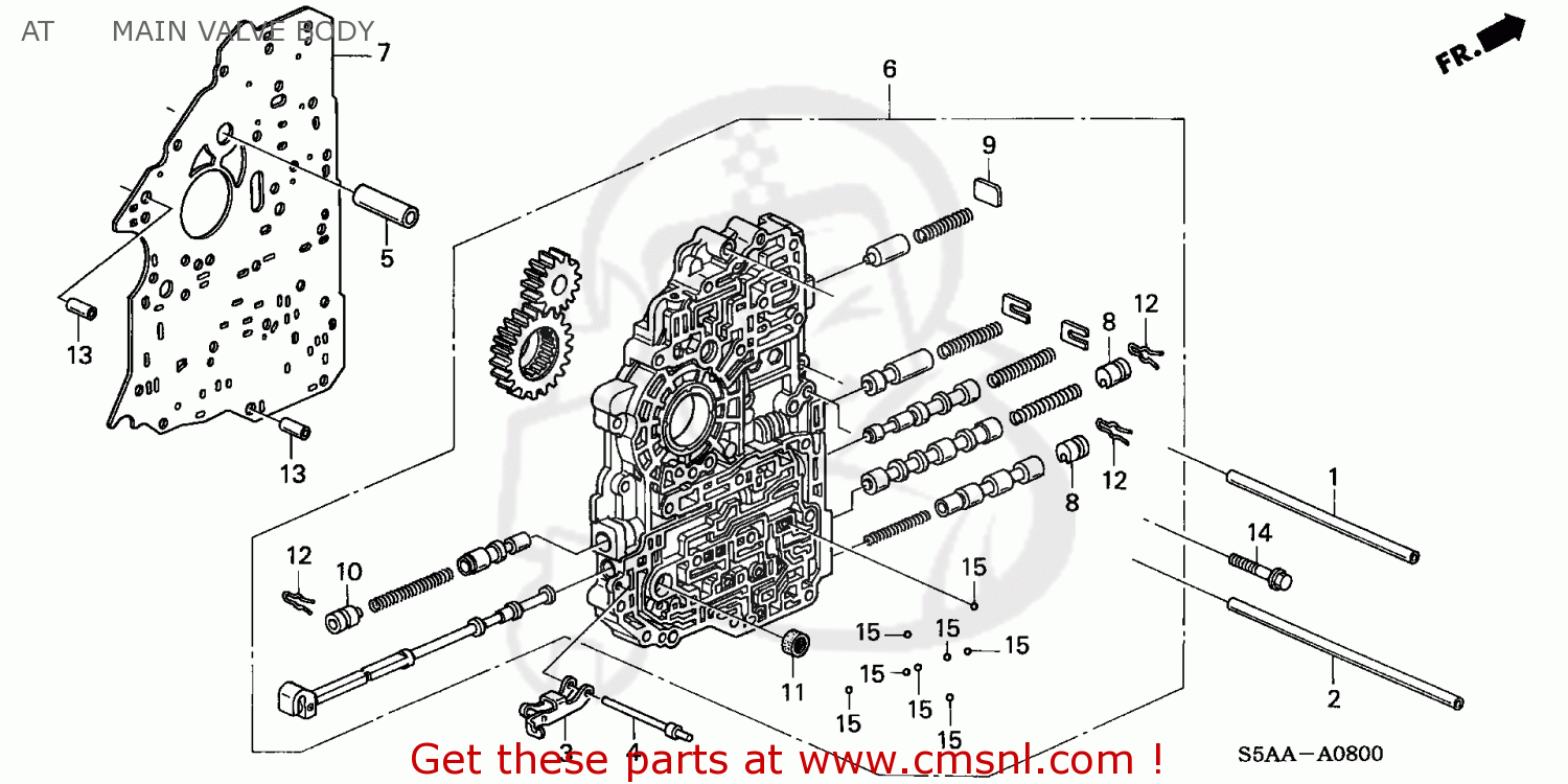 Honda CIVIC 2002 (2) 2DR EX (KA) parts lists and schematics
