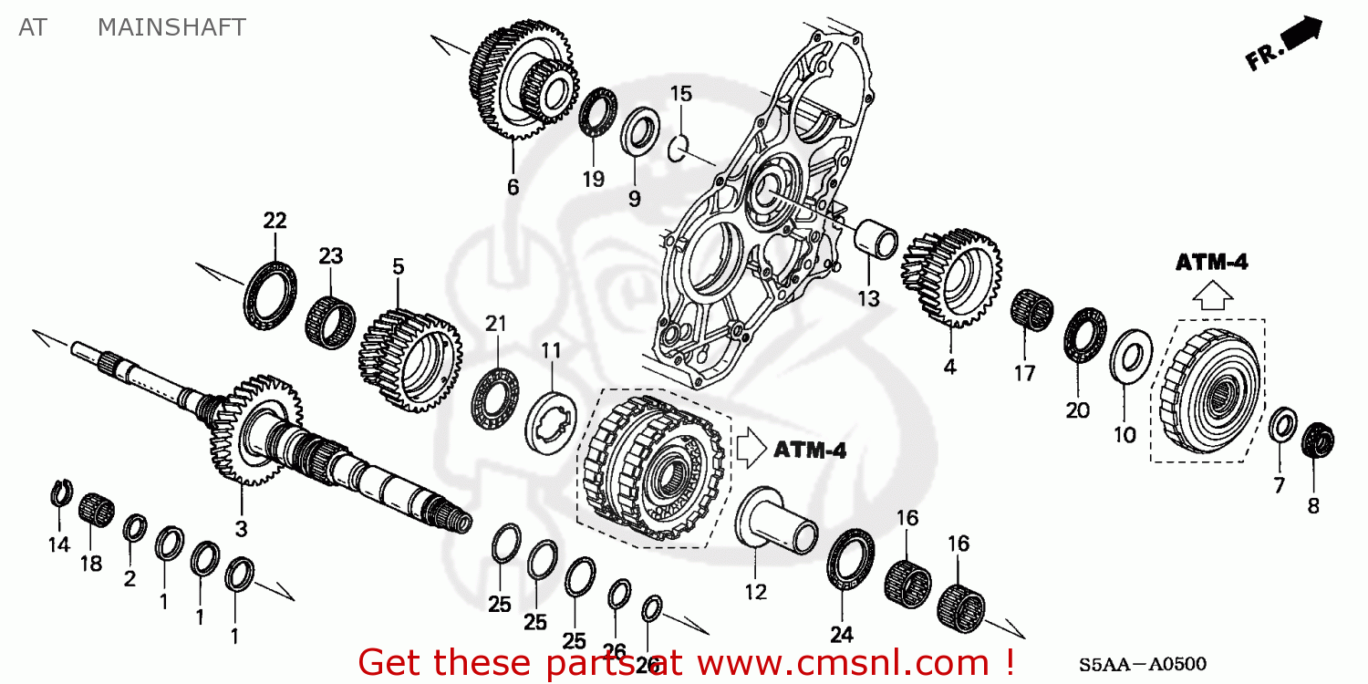 Honda Honda CIVIC 2002 (2) 2DR EX (KA) parts lists and schematics