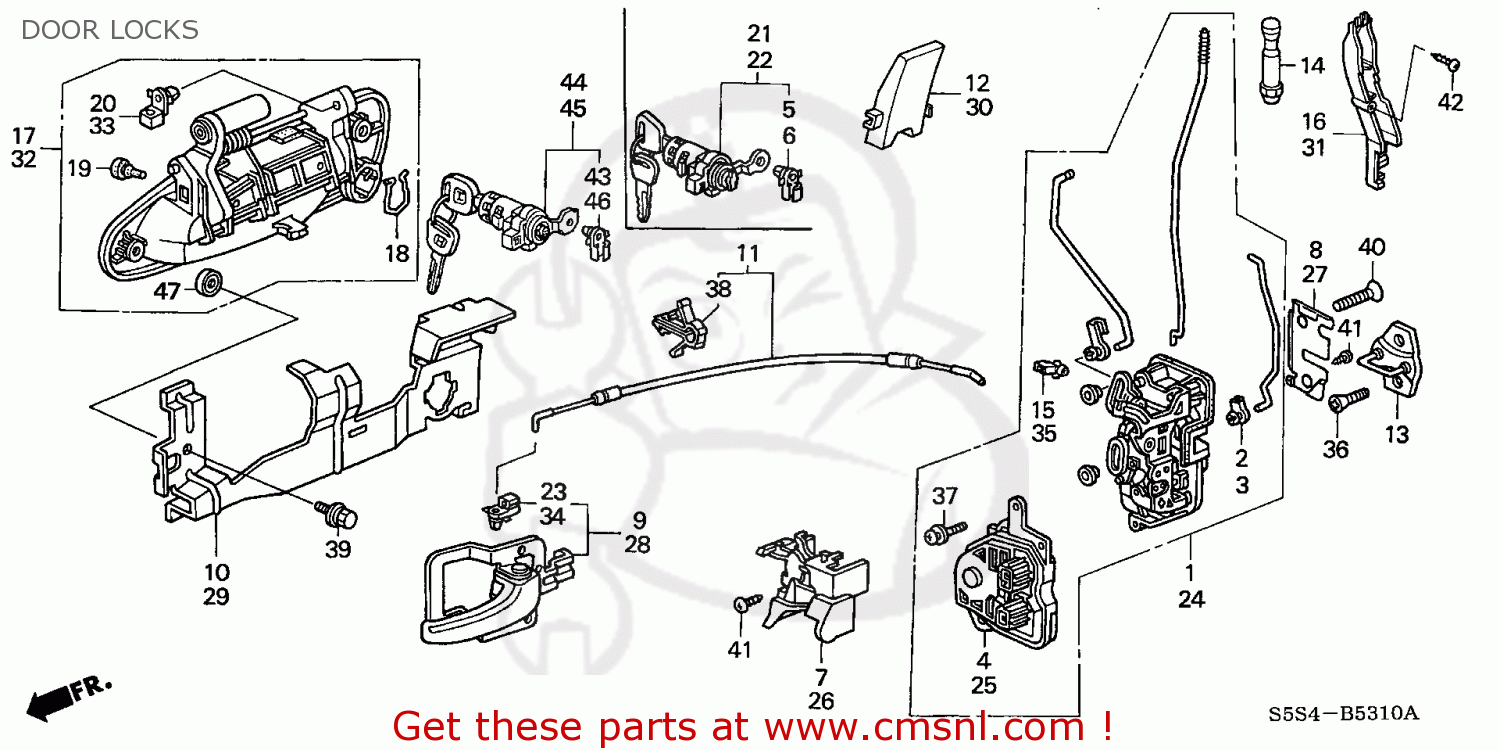 Honda CIVIC 2002 (2) 3DR SI (KA) parts lists and schematics