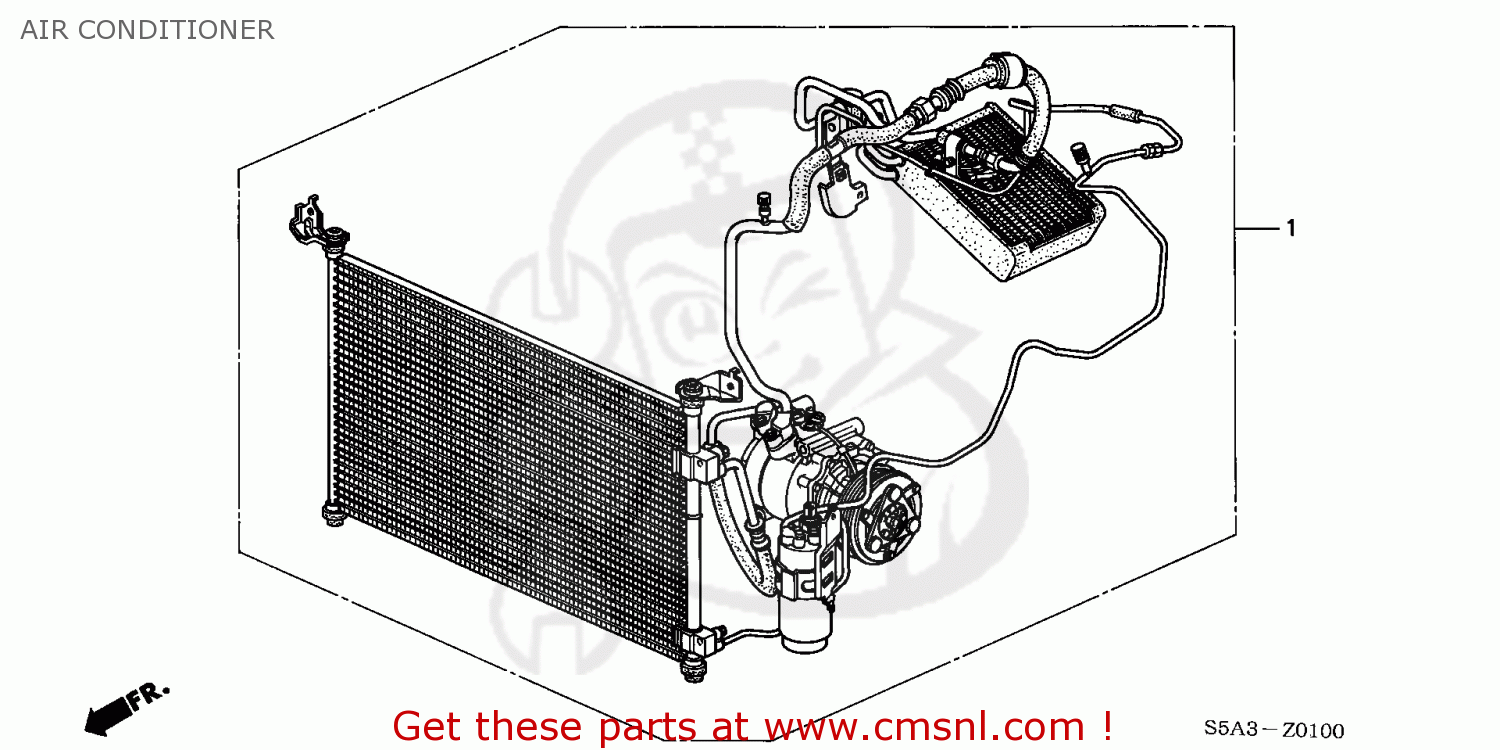 Honda CIVIC 2003 (3) 4DR DX (KA) AIR CONDITIONER buy AIR CONDITIONER spares online