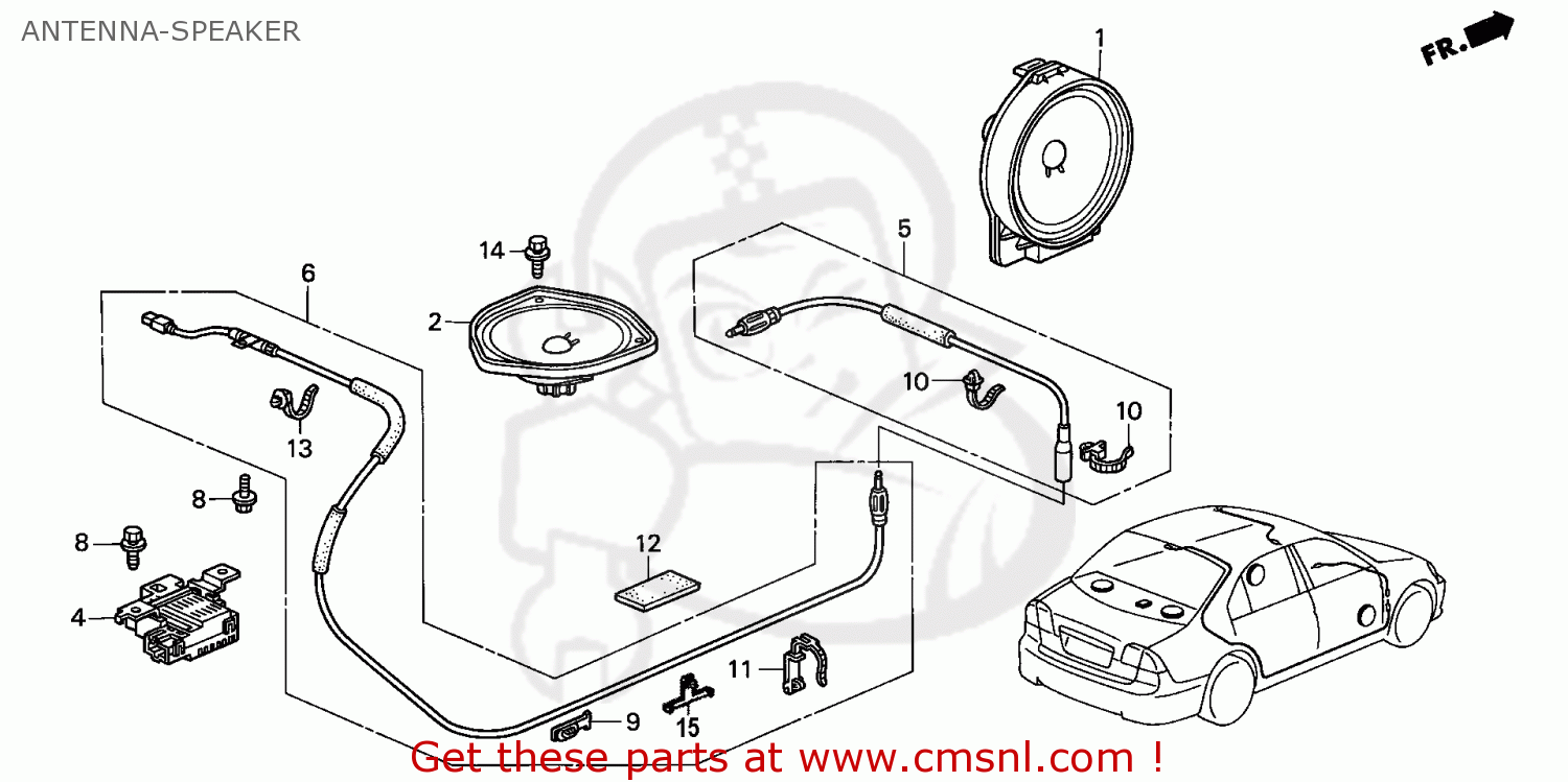 Honda CIVIC 2003 (3) 4DR LX (KA) parts lists and schematics