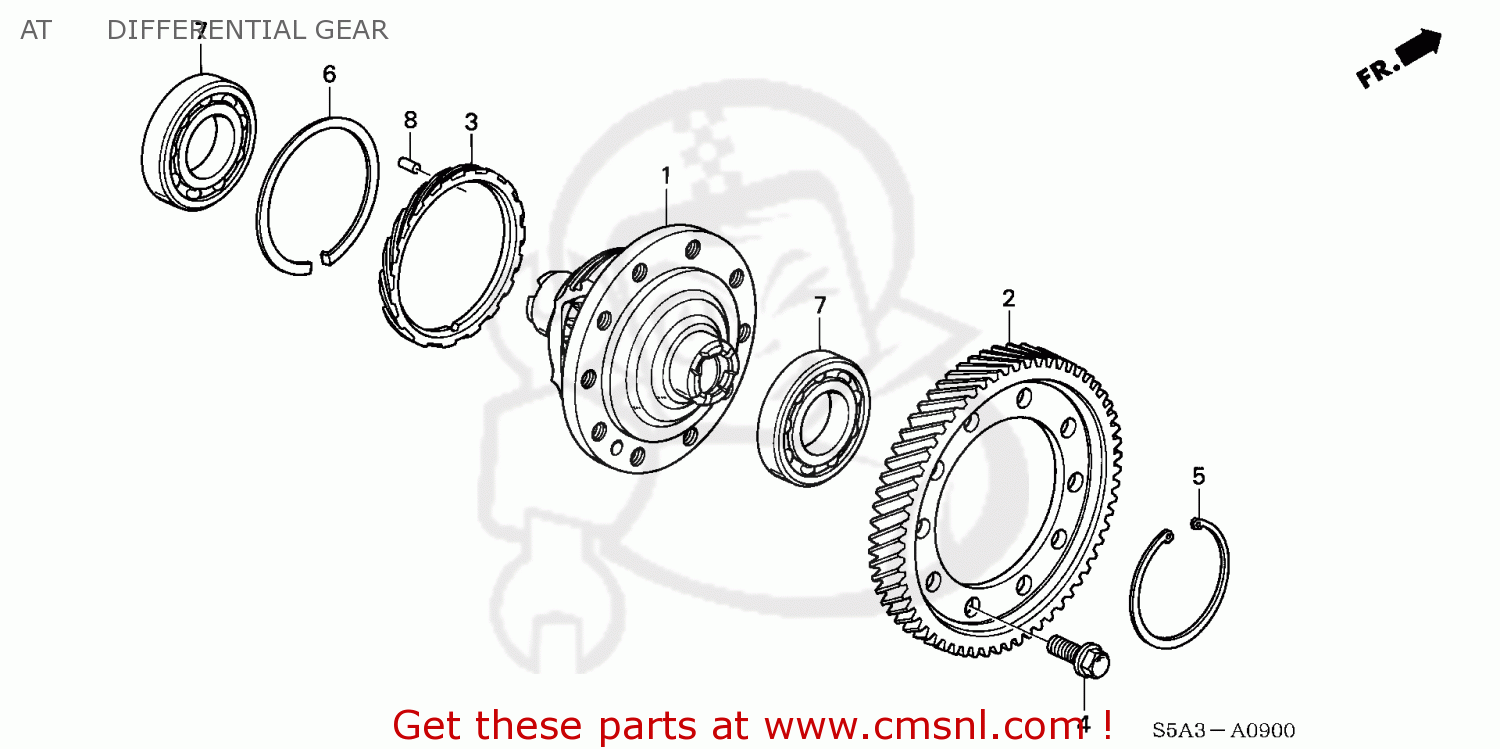 Honda CIVIC 2003 (3) 4DR LX (KA) parts lists and schematics
