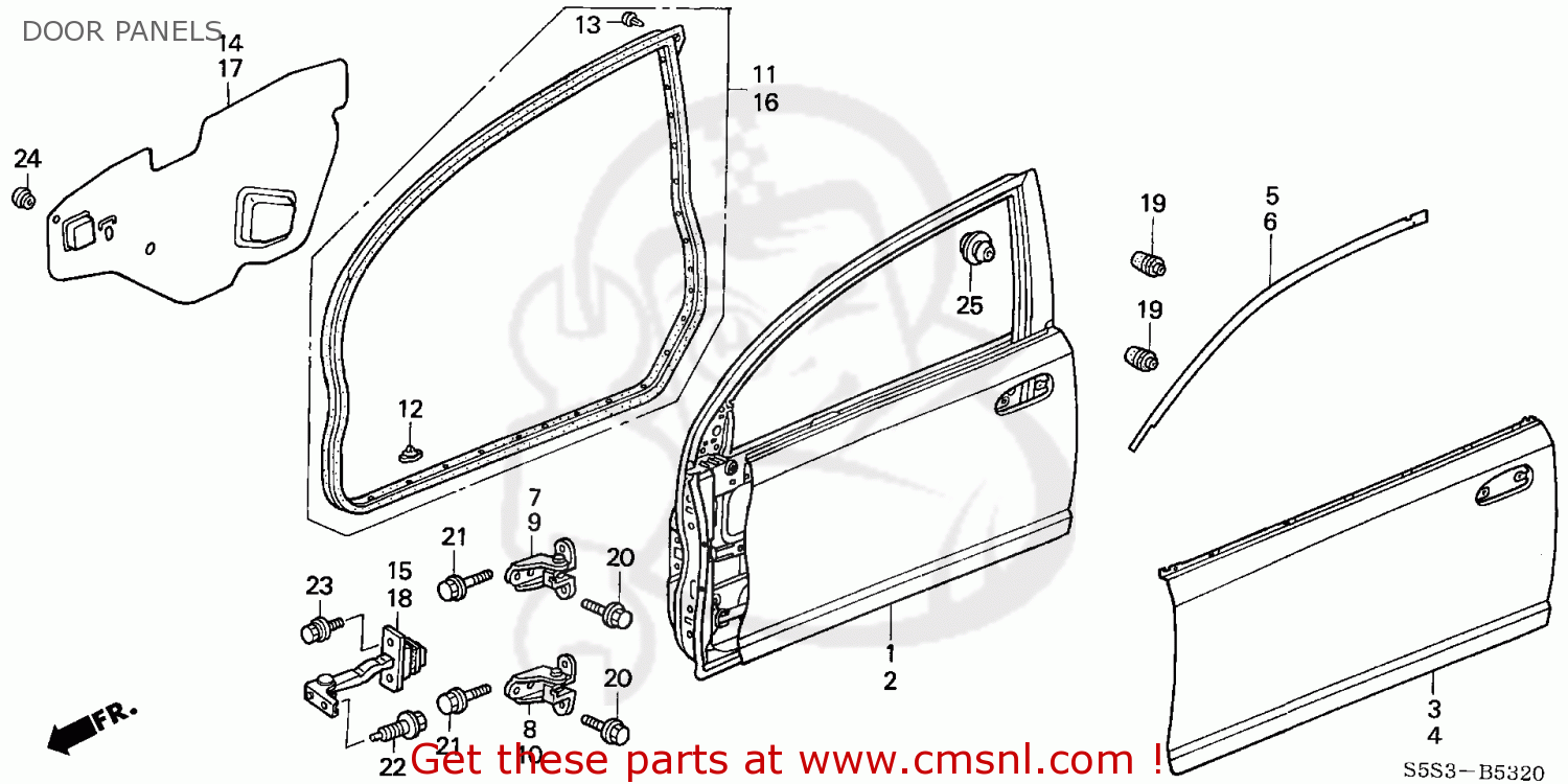 Honda CIVIC 2004 (4) 3DR SI (KA) parts lists and schematics