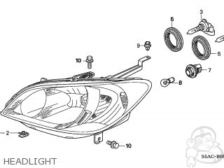 Honda CIVIC 2005 (5) 4DR LX (KA) parts lists and schematics
