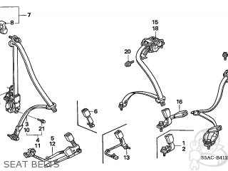 Honda CIVIC 2005 (5) 4DR LX (KA) parts lists and schematics