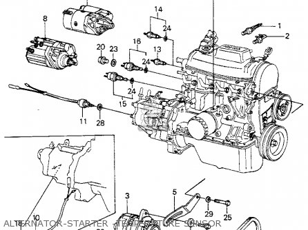 Honda Civic Htbk/wagon 1982 3dr Dx 1500 (ka,kh,kl) parts ... wire diagram for 1990 geo prizm 