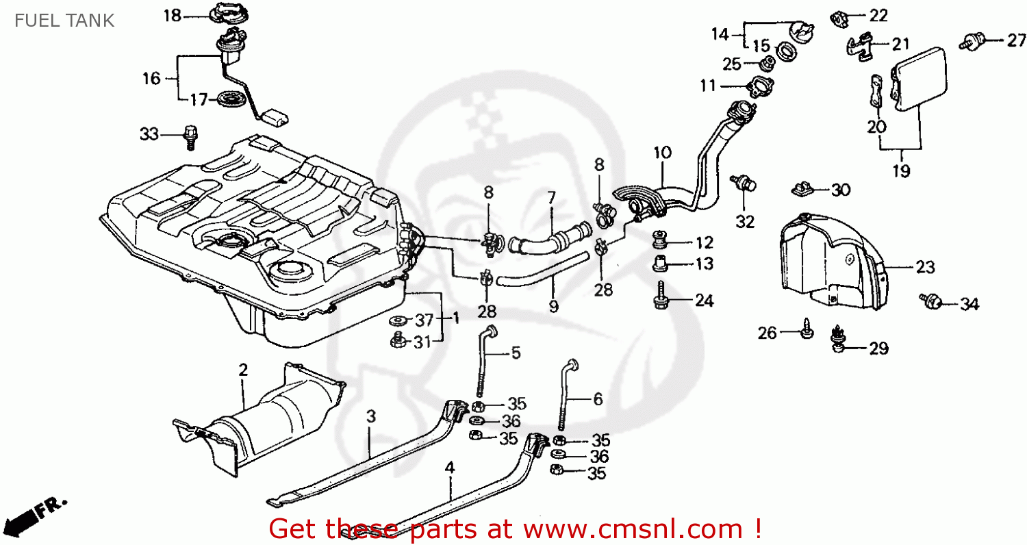 Honda CIVIC WAGON 1989 (K) WGN DX (KA,KL) FUEL TANK - buy ... bluebird wiring diagram 1994 